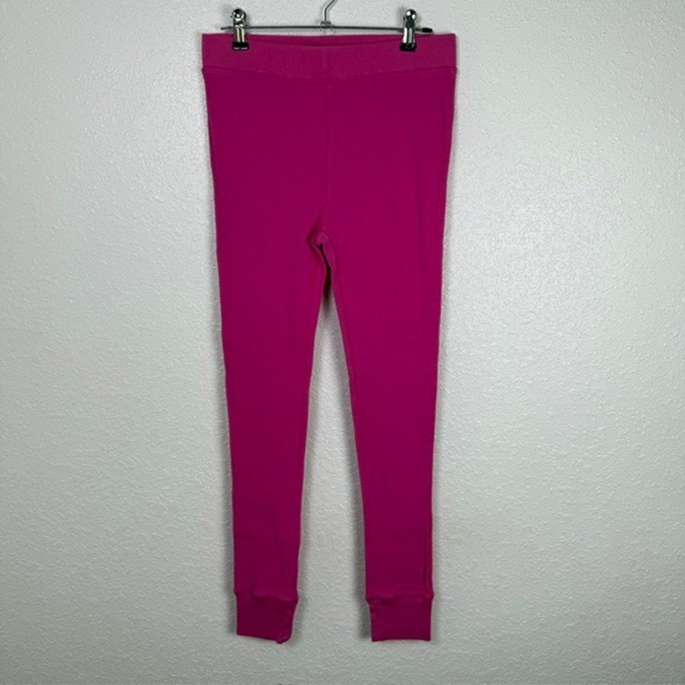 J Crew Waffle Thermal Pajama Pants (Lounge Leggings) Pink XS